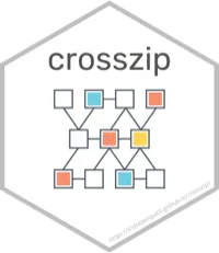 crosszip hex sticker