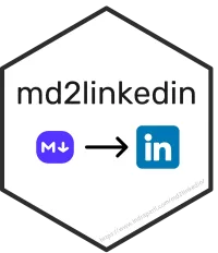 md2linkedin hex sticker