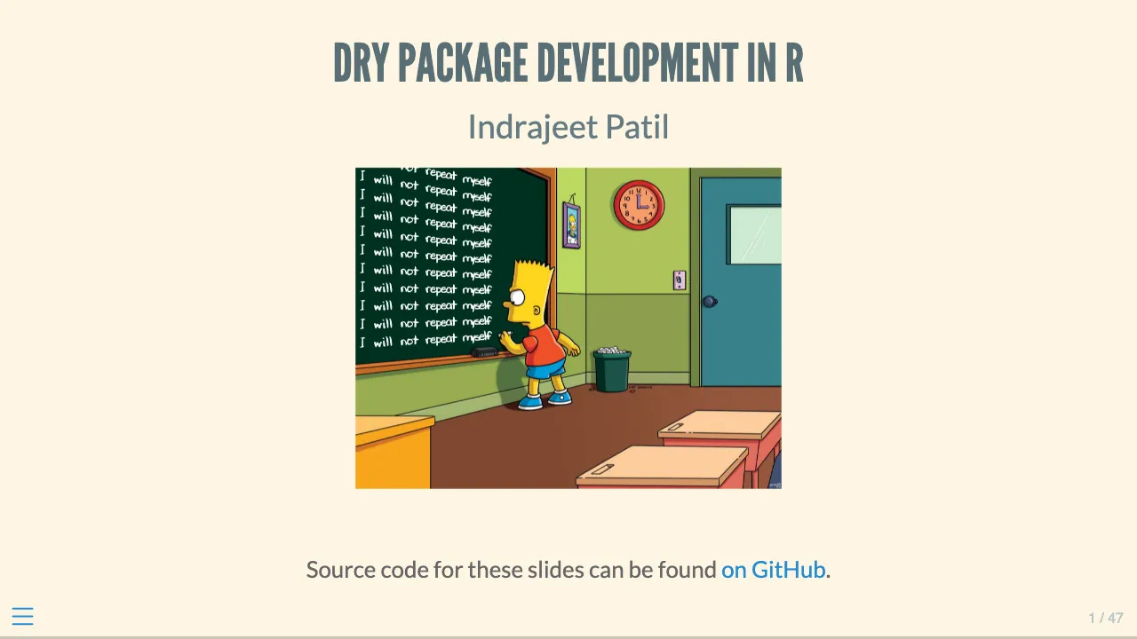 Preview of DRY R Package Development