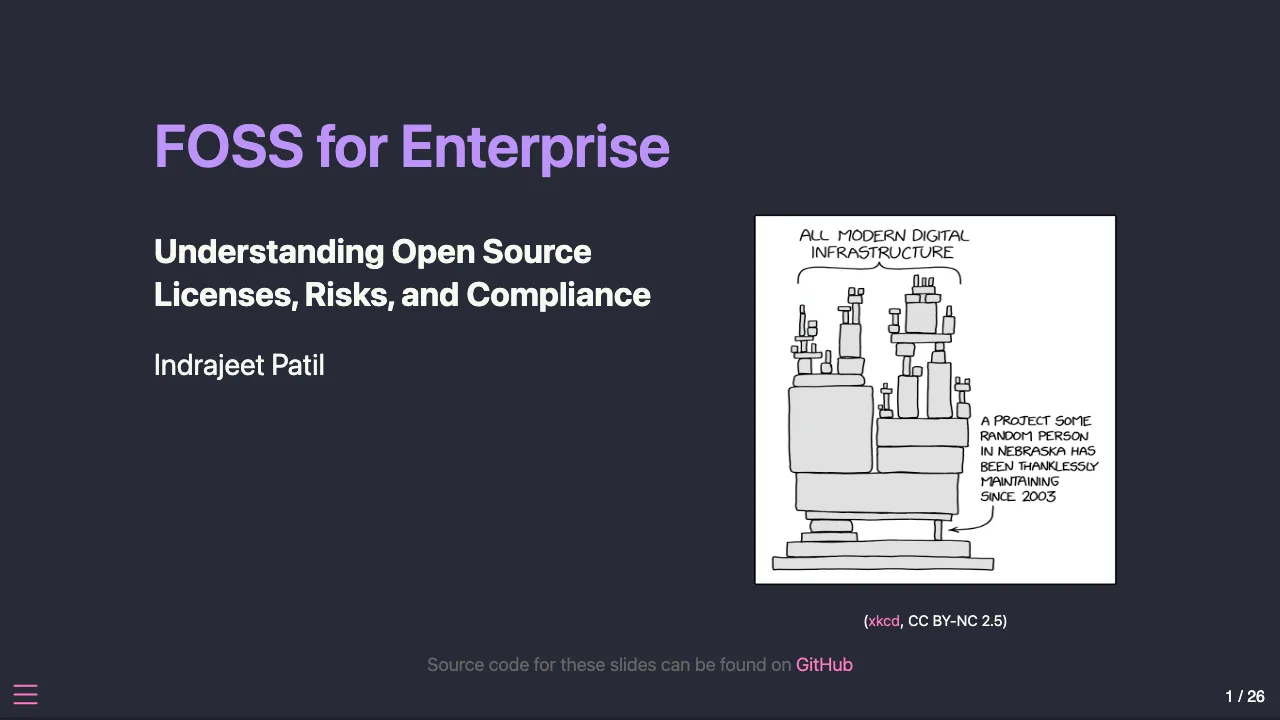 Preview of FOSS for Enterprise